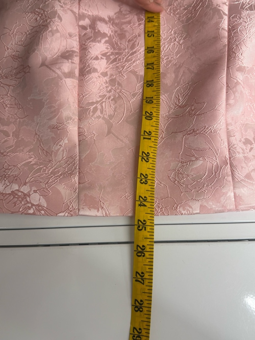 NWT BABYBOO Fashion Elenora Floral Jacquard Mini Dress Blush S (no big ribbon) - Picture 10 of 12